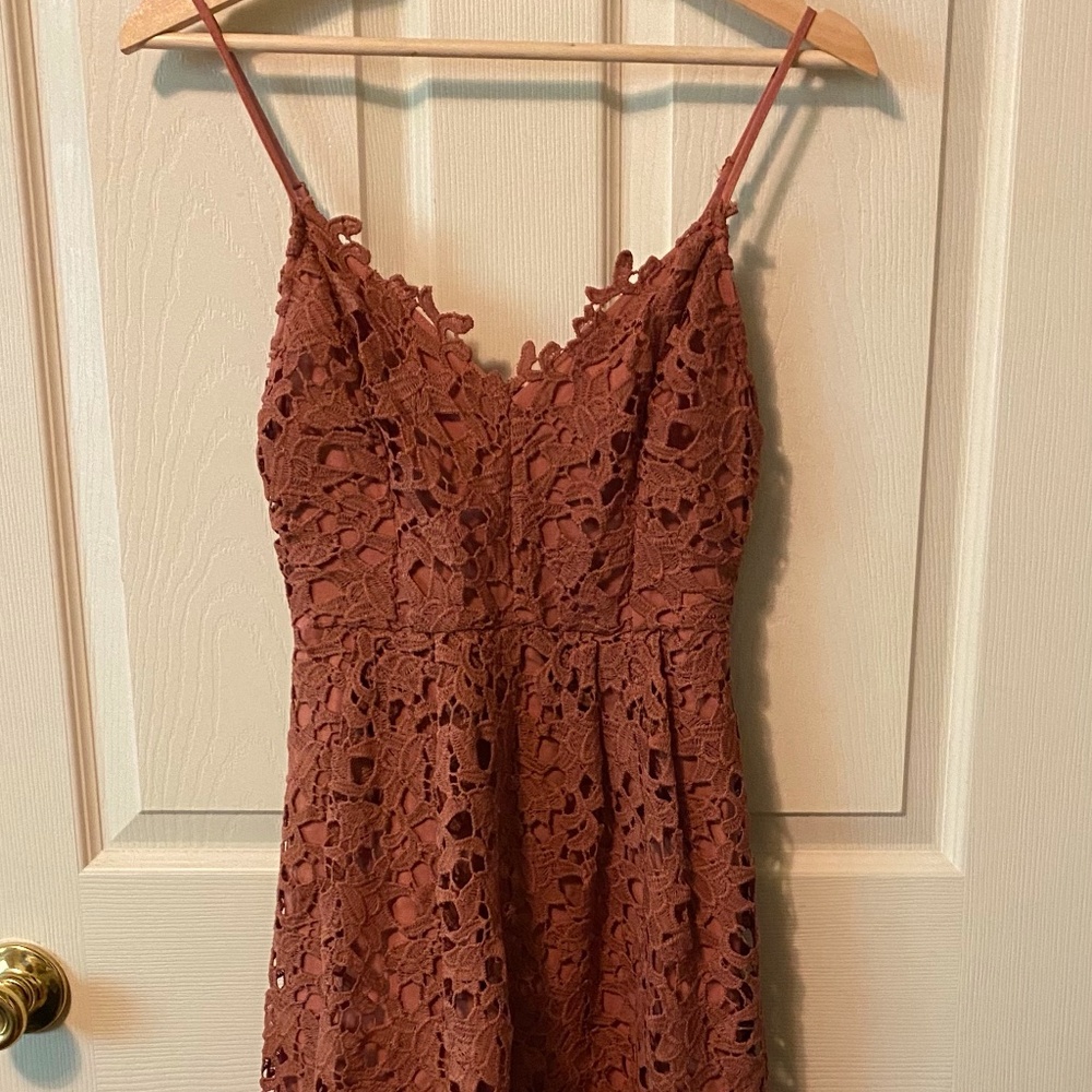 ASTR Lace Midi Dress